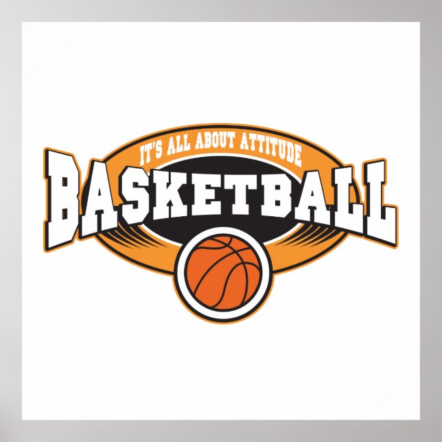 Pôster Atitude de basquete (Frente)