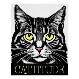 Pôster Atitude de gato