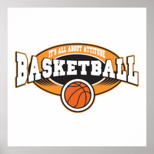 Pôster Atitude do basquetebol