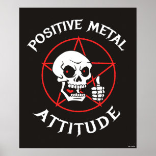 Poster Atitude positiva do metal