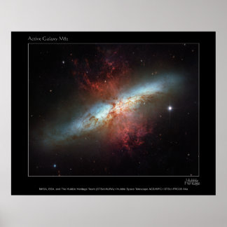 Poster AtiveGalaxyM82-2006-14a