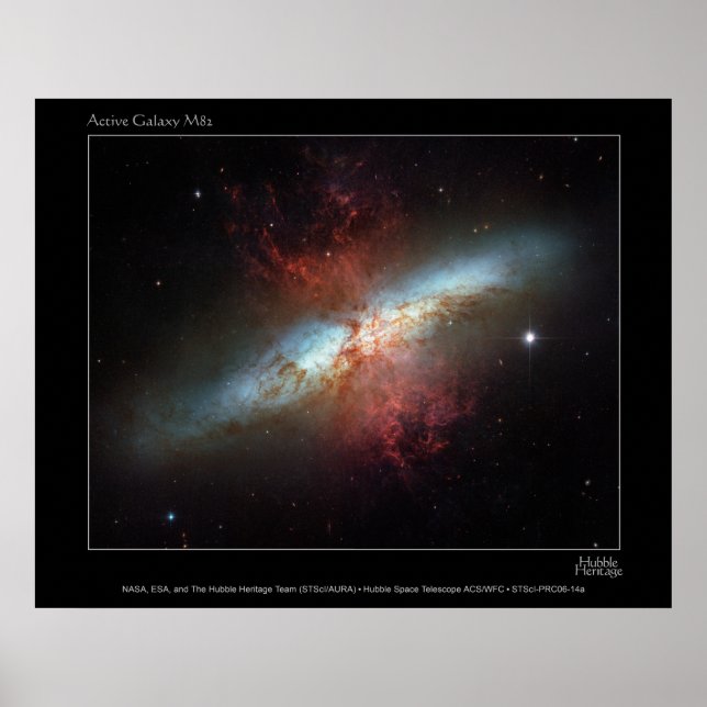 Poster AtiveGalaxyM82-2006-14a (Frente)