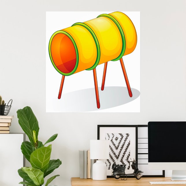 Poster Atividades das Crianças do Tubo do Túnel Playgroun (Criador carregado)