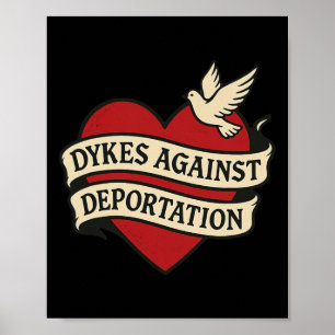 Poster Ativista de Imigração de Protesto contra Deportaçã