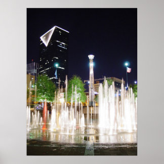 Poster Atlanta à noite