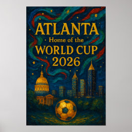 Poster Atlanta Football Elegant Artwork 2026 