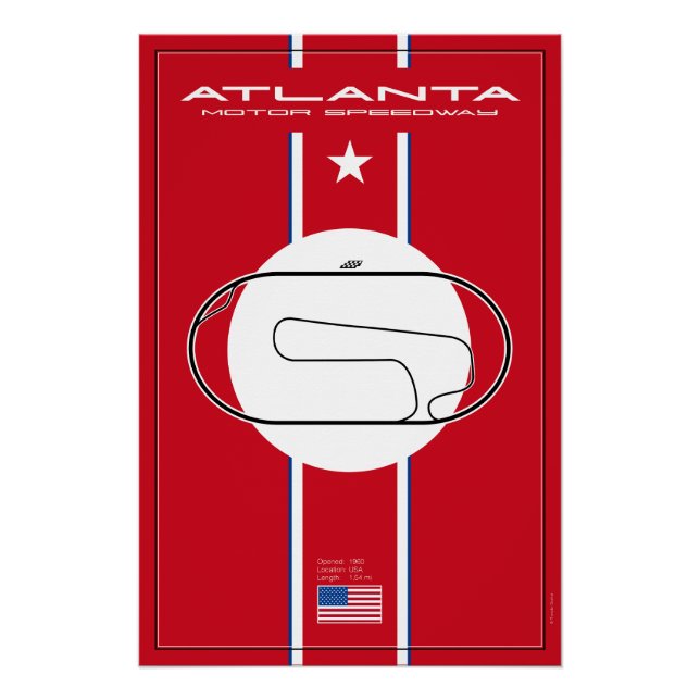 Pôster Atlanta Motor Speedway (Frente)