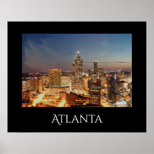 Poster Atlanta Night