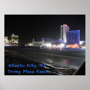 Pôster Atlantic City, casino da plaza do trunfo do ~ de