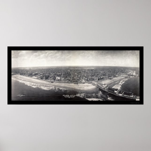 Pôster Atlantic City Foto 1909 (Frente)