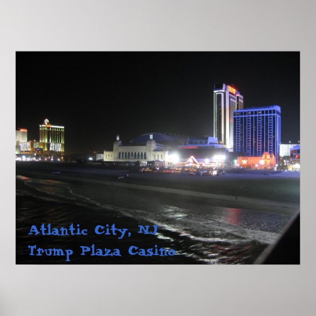 Pôster Atlantic City, NJ ~ Trump Plaza Casino (Frente)