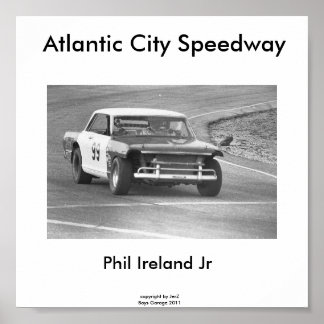 Pôster Atlantic City Speedway, Phil Ireland nº 99...