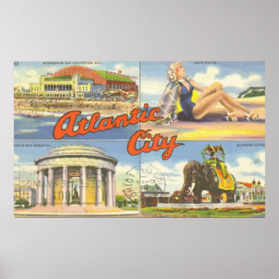Pôster Atlantic City, vintage