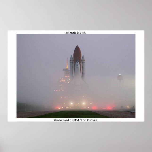 Poster Atlântida espacial - STS-115 (Frente)
