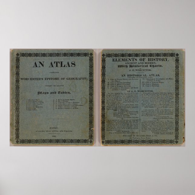 Pôster Atlas acompanhando o Epitoma de Worcester (Frente)