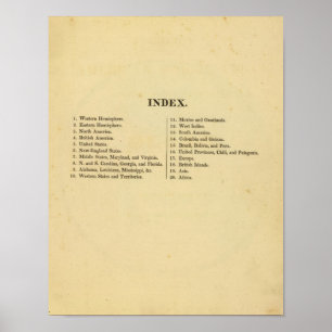 Poster Atlas americano da escola de Grigg