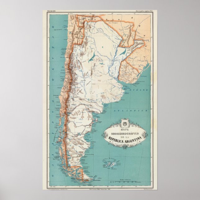 Pôster Atlas Argentina 2 (Frente)