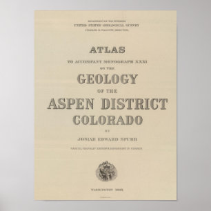 Poster Atlas do frontispício à geologia