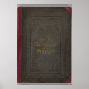 Poster Atlas e índice geográfico topográficos novos de