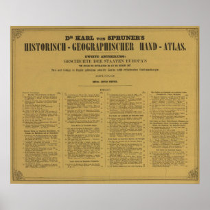 Pôster Atlas interno da mão de Historischgeographischer