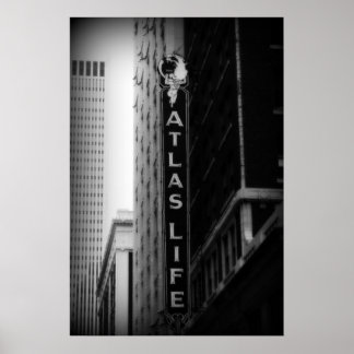Poster Atlas Life, Tulsa, Oklahoma. Derrick W. Black