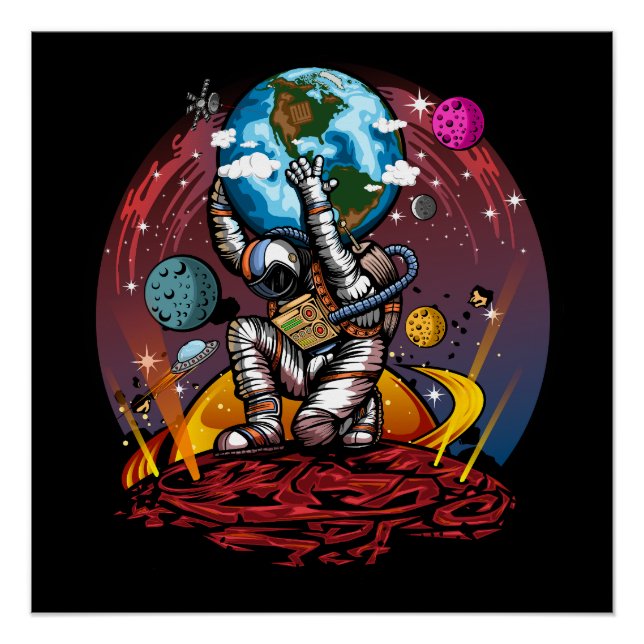 Pôster Atlas Space Man (Frente)