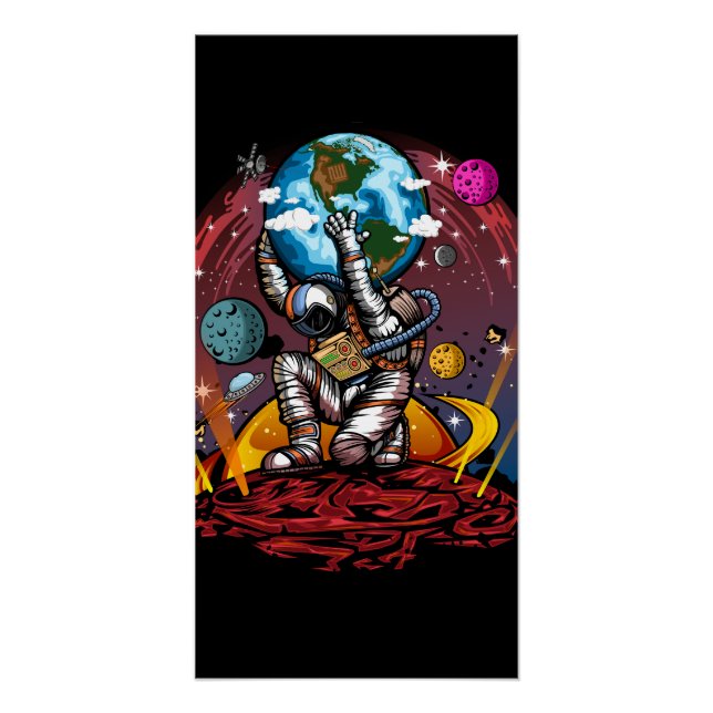 Pôster Atlas Space Man (Frente)