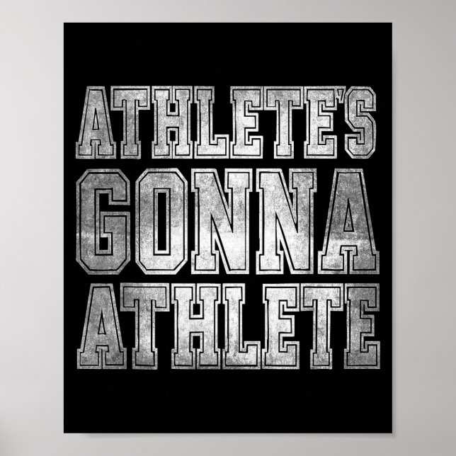 Poster Atleta Vai Atleta Determinação Competitiva (Frente)