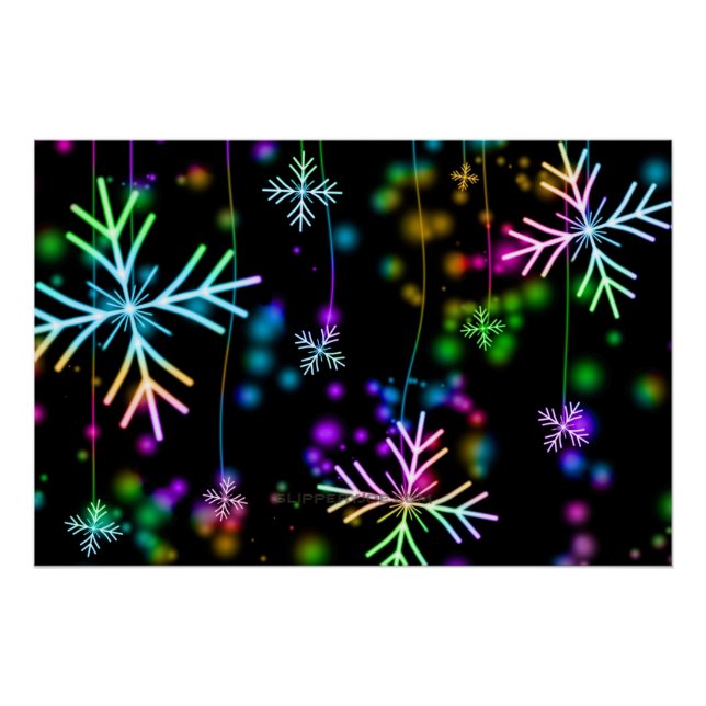 Pôster Atmosfera festiva e animada de Natal do SlipperyJo (Frente)