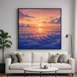 Poster Atmosfera Sunlit - Estilo de Arte de Ilustração Vi