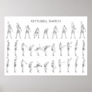 Pôster Ato de agarrar de Kettlebell