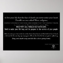 Pôster Ato do Poema de Valor - Poema de Tecumseh