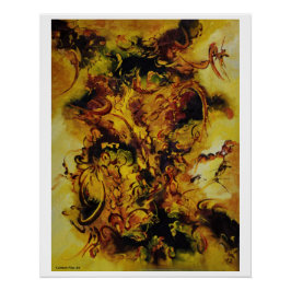 Pôster "Ato Transparente Incluindo Céu Escuro", Poster