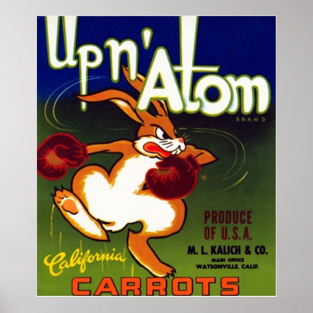 Pôster Atom Carrots Upn (Frente)