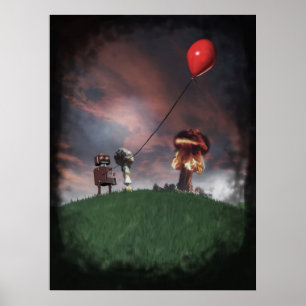 Poster atômico da colheita