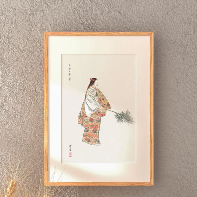 Poster Ator no No Play Hanjo 1925 por Kogyo Tsukioka (Criador carregado)