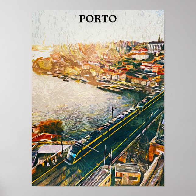 Poster Atordoamento da Pintura Petrolífera Porto Portugal (Frente)
