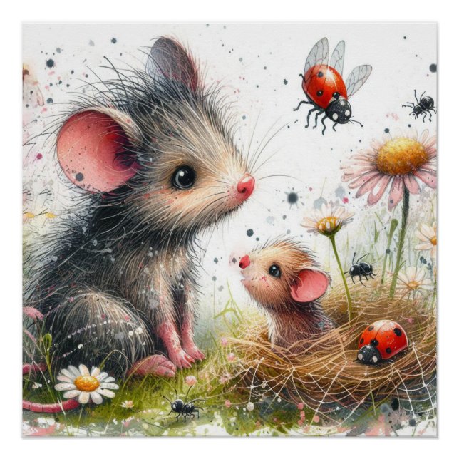 Pôster Atordoamento, poster do mouse (Frente)