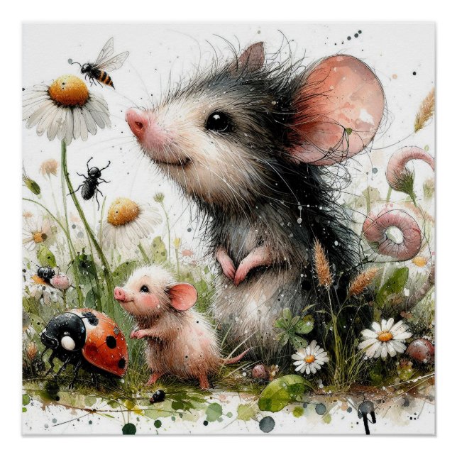 Pôster Atordoamento, poster do mouse (Frente)