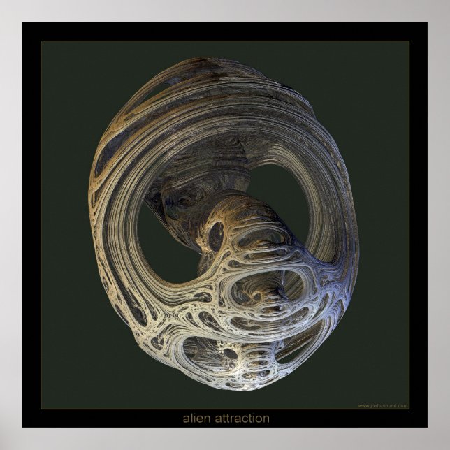 Pôster atração de alienígena (Frente)