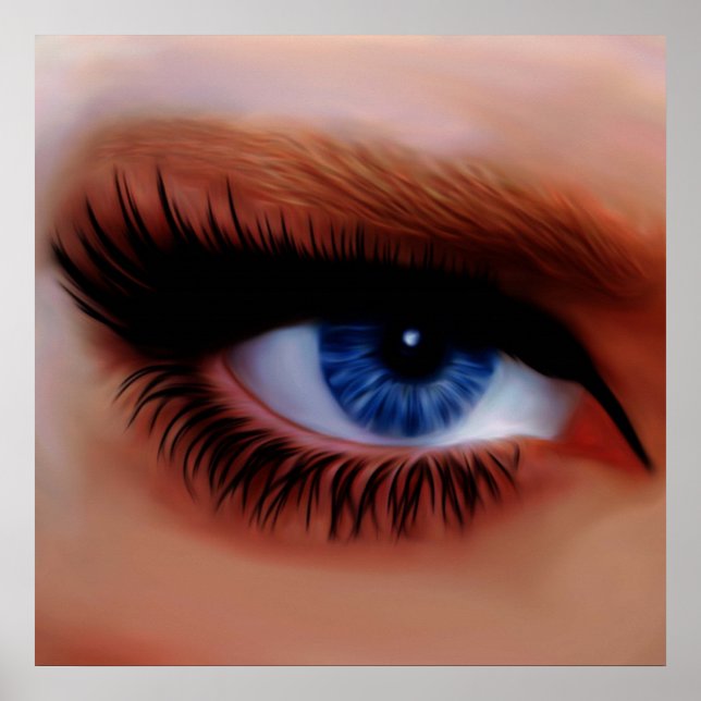 Pôster Atrás dos olhos azuis (Frente)