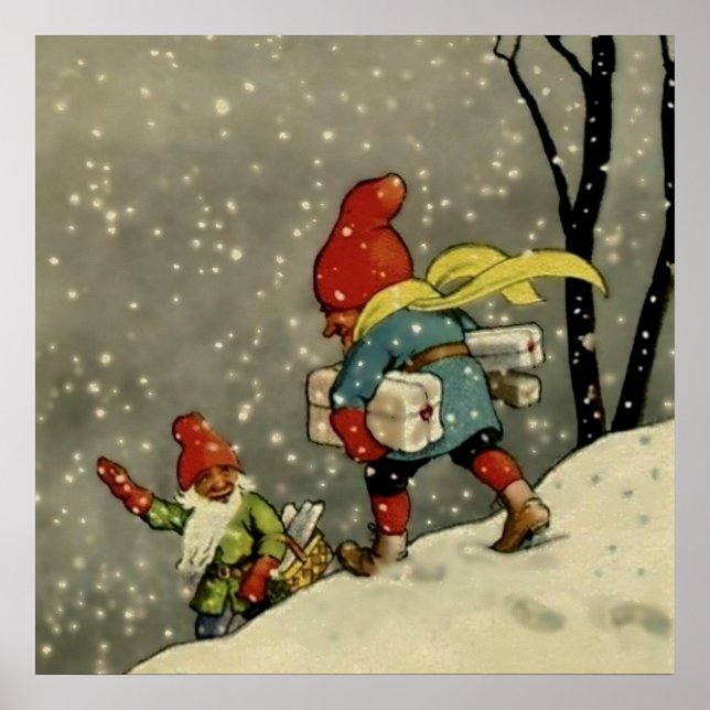 Poster "Através da tempestade de neve" por Jenny Nystrom (Frente)