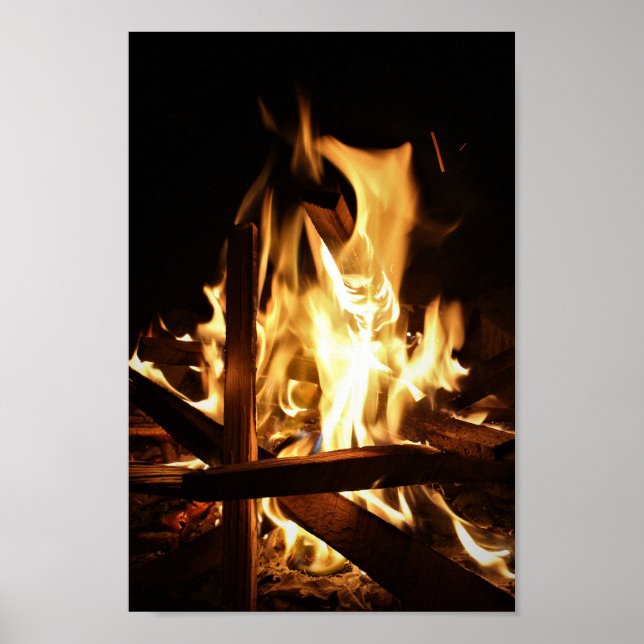 Poster Através das chamas (Frente)