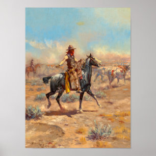 Poster Através do Alkali, 1904, por Charles Marion Russel