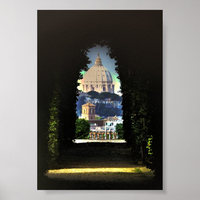 Pôster Através do orifício da chave (Frente)