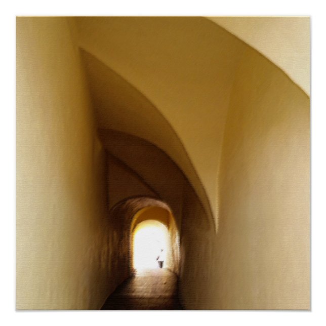 Pôster através do túnel (Frente)