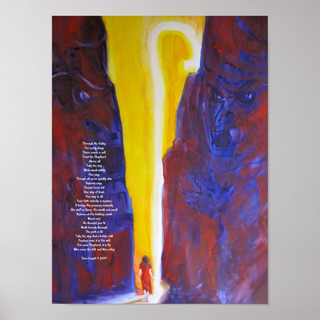 Pôster Através do Vale (Frente)