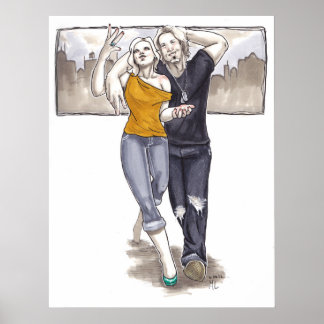 Pôster Atravessar a cidade