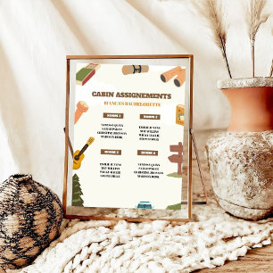 Poster Atribuição de Cabina de Festa de solteira de Campo