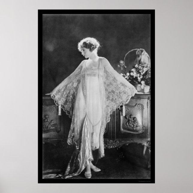 Pôster Atriz Lillian Gish 1922 (Frente)